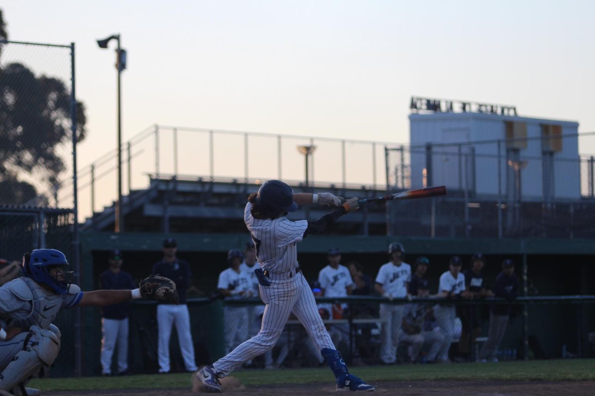 Sophomore Anthony Wilson bats in the 2nd inning versus Mt. Eden at College of Alameda.