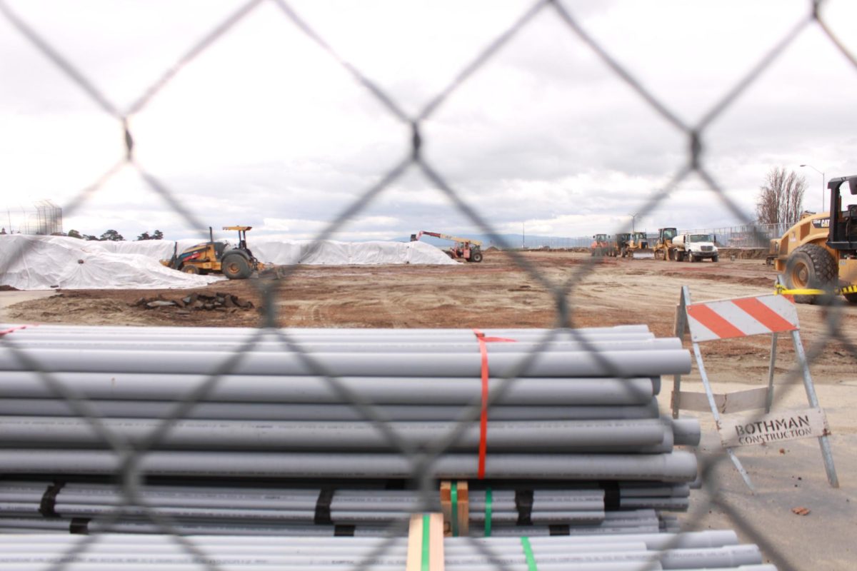 The Encinal Field under construction for renovation on February 5, 2025.