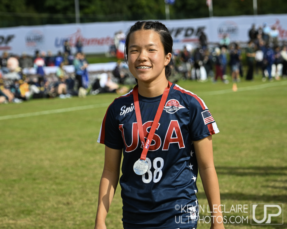 Yap receives the silver medal at the awards ceremony of the WJUC 2024 in Birmingham, UK. Photo - Kevin LeClaire